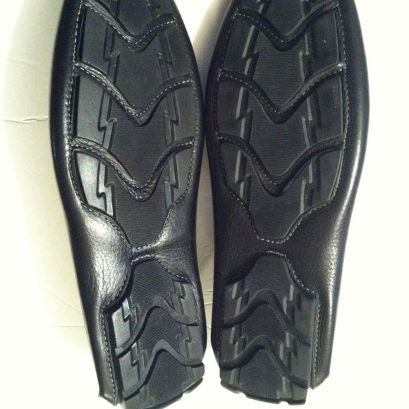 1901 MENS NEW BLACK LEATHER SLIP-ON LOAFERS SIZE: 10M main image 12